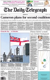 The Daily Telegraph () Newspaper Front Page for 19 August 2013