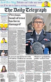 The Daily Telegraph () Newspaper Front Page for 1 October 2021
