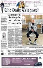 The Daily Telegraph () Newspaper Front Page for 1 February 2017