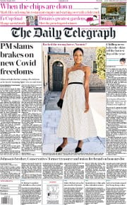 The Daily Telegraph () Newspaper Front Page for 1 August 2020