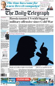 The Daily Telegraph () Newspaper Front Page for 20 October 2016