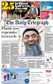 The Daily Telegraph () Newspaper Front Page for 20 October 2018
