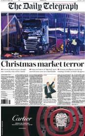 The Daily Telegraph () Newspaper Front Page for 20 December 2016