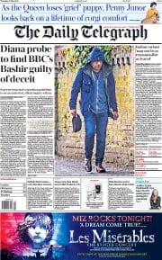 The Daily Telegraph () Newspaper Front Page for 20 May 2021