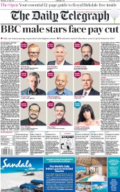 The Daily Telegraph () Newspaper Front Page for 20 July 2017