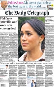 The Daily Telegraph () Newspaper Front Page for 21 October 2019