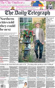 The Daily Telegraph () Newspaper Front Page for 21 October 2020