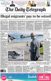 The Daily Telegraph () Newspaper Front Page for 21 May 2015
