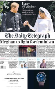 The Daily Telegraph () Newspaper Front Page for 21 May 2018