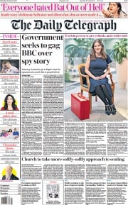 The Daily Telegraph () Newspaper Front Page for 22 January 2022