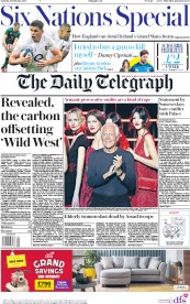 The Daily Telegraph () Newspaper Front Page for 22 February 2020
