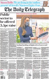 The Daily Telegraph () Newspaper Front Page for 22 February 2023