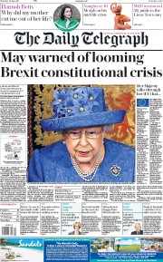 The Daily Telegraph () Newspaper Front Page for 22 June 2017