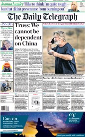 The Daily Telegraph () Newspaper Front Page for 23 October 2021