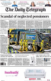 The Daily Telegraph () Newspaper Front Page for 23 December 2014