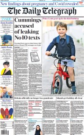 The Daily Telegraph () Newspaper Front Page for 23 April 2021
