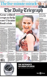 The Daily Telegraph () Newspaper Front Page for 23 May 2022