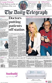 The Daily Telegraph () Newspaper Front Page for 24 October 2017