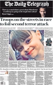 The Daily Telegraph () Newspaper Front Page for 24 May 2017
