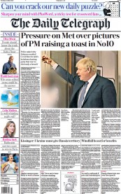The Daily Telegraph () Newspaper Front Page for 24 May 2022