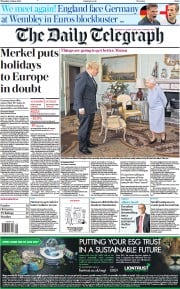 The Daily Telegraph () Newspaper Front Page for 24 June 2021