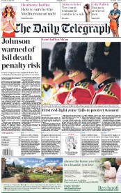 The Daily Telegraph () Newspaper Front Page for 24 July 2018