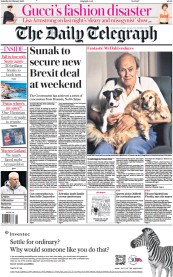 The Daily Telegraph () Newspaper Front Page for 25 February 2023