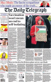 The Daily Telegraph () Newspaper Front Page for 25 May 2021