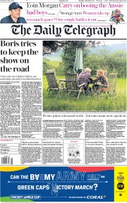 The Daily Telegraph () Newspaper Front Page for 25 June 2019