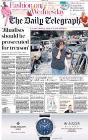 The Daily Telegraph () Newspaper Front Page for 25 July 2018
