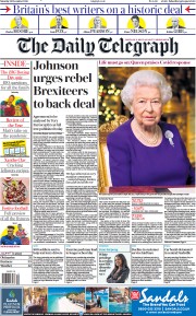 The Daily Telegraph () Newspaper Front Page for 26 December 2020