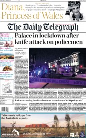 The Daily Telegraph () Newspaper Front Page for 26 August 2017