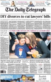 The Daily Telegraph () Newspaper Front Page for 27 February 2014