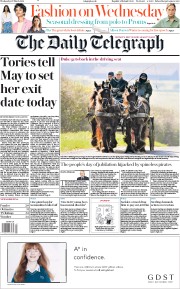 The Daily Telegraph () Newspaper Front Page for 27 March 2019