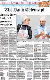 The Daily Telegraph () Newspaper Front Page for 27 April 2022