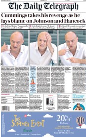 The Daily Telegraph () Newspaper Front Page for 27 May 2021