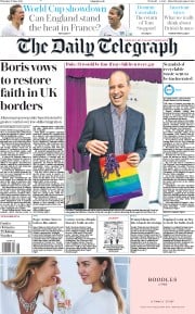 The Daily Telegraph () Newspaper Front Page for 27 June 2019