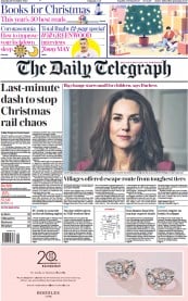 The Daily Telegraph () Newspaper Front Page for 28 November 2020