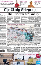 The Daily Telegraph () Newspaper Front Page for 28 March 2016