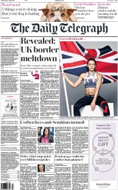 The Daily Telegraph () Newspaper Front Page for 28 April 2016