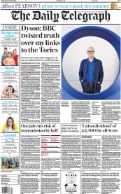 The Daily Telegraph () Newspaper Front Page for 28 April 2021