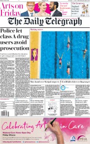 The Daily Telegraph () Newspaper Front Page for 28 June 2019