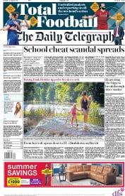 The Daily Telegraph () Newspaper Front Page for 28 August 2017