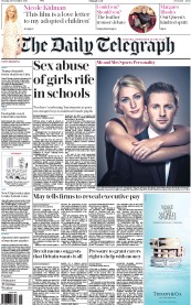 The Daily Telegraph () Newspaper Front Page for 29 November 2016