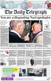 The Daily Telegraph () Newspaper Front Page for 29 April 2016