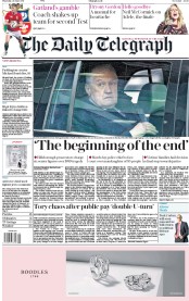The Daily Telegraph () Newspaper Front Page for 29 June 2017