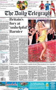 The Daily Telegraph () Newspaper Front Page for 29 August 2017