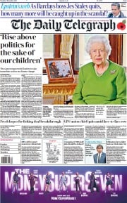 The Daily Telegraph () Newspaper Front Page for 2 November 2021