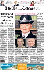 The Daily Telegraph () Newspaper Front Page for 2 December 2013