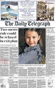 The Daily Telegraph () Newspaper Front Page for 2 May 2020